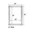 Mini Grand Victorian Mirror 24X36 Antique Gold With Black