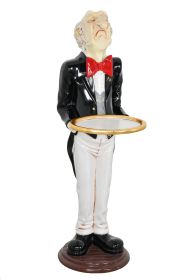 Uppity Connoisseur Butler With Tray 37 Inch Tall