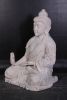 Enlightened Seated Buddha 4 Ft In Aged Stone Finish