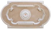 Blanco Rectangular Chandelier Ceiling Medallion 94 Inches