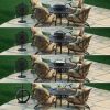 Grand Bonaire Weave Outdoor Fire Pit Table With Accessories (Kit)
