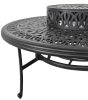 Grand Bonaire Weave Outdoor Fire Pit Table With Accessories (Kit)