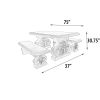 Classic Acanthus Garden Table And Bench Set Of 3 (Kit)