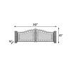 Bridgeton Moore Aluminum Wide Driveway Gate (Kit)