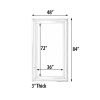 The Sterling Mirror 36X72 Silver With Champagne Wash