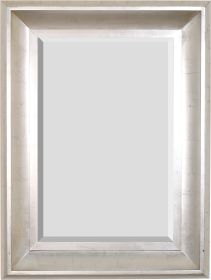 The Sterling Mirror 24X36 Silver With Champagne Wash