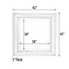 The Sterling Mirror 30X30 Silver With Champagne Wash
