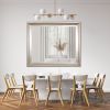 The Sterling Mirror 48X60 Silver With Champagne Wash