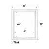 The Sterling Mirror 48X60 Silver With Champagne Wash