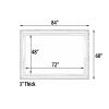 The Sterling Mirror 48X72 Silver With Champagne Wash