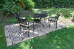Savannah Outdoor Aluminum Round Dining Table Set Of 5 (Kit)