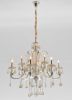 Hollywood Brush 9 Light Silver Chandelier