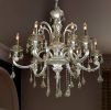 Hollywood Brush 9 Light Silver Chandelier