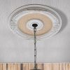 Petite Blanco Chandelier Ceiling Medallion 24 Inch Diameter