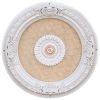 Petite Blanco Chandelier Ceiling Medallion 24 Inch Diameter