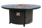 Windermere All Inclusive Outdoor Gas Firepit Club Table Set (Kit)