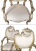 Platine Pair Of French Rococo Mahogany Fire Side Chairs
