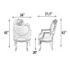 Platine Pair Of French Rococo Mahogany Fire Side Chairs
