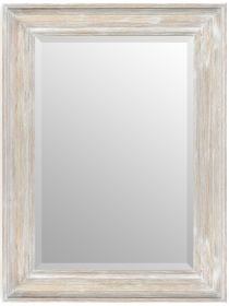 Misty Woods Mirror 24X36 Distressed White Wash