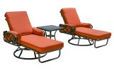Chillounger Swivel Loungers And Side Table Set Of 3 (Kit)
