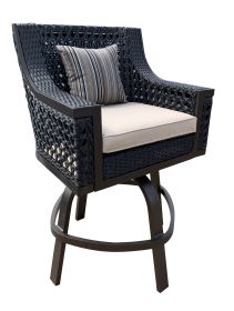 Monterey Bar Stool Chair With Cushion And Pillow