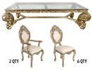 Platine Rococo Dining Table Set Of 9 (Kit)