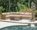 Modern Rustic  Right And Left Arm Single Seaters With Cushions
