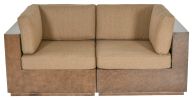 Modern Rustic  Right And Left Arm Single Seaters With Cushions