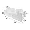 Modern Rustic  Right And Left Arm Single Seaters With Cushions