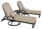Elisabeth Swivel Chaise Lounge Set Of 3 (Kit)