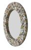 Quilled Large Pyramid Art Mirror 47" Round