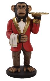 Chadsy The Chimp Waiter 37.5" Tall