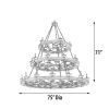 Three Tier Ridge Line 75" Chandelier