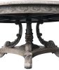 Mystique Gray Mahogany Anglia Dining Table And Chair Set Of 7
