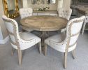 Farmhouse Diamond 48'' Round Dining Table Set Of 5