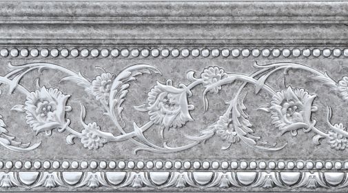 Grey And Silver Crown Molding 92 Inch