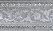 Grey With Silver Chair Rail 92 Inch
