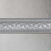 Grey With Silver Chair Rail 92 Inch