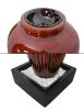 Red Bubbling Fountain With Base