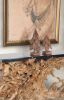 Teak Wood Pine Tree In A Stand Set Of 2