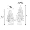 Teak Wood Pine Tree In A Stand Set Of 2