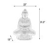 32 Inch Buddha Sitting In Lotus Statue