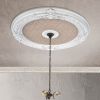 Blanco Round Chandelier Ceiling Medallion 36In