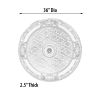 Blanco Round Chandelier Ceiling Medallion 36In