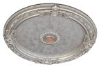 Champagne Round Chandelier Ceiling Medallion 36In