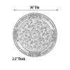 Champagne Round Chandelier Ceiling Medallion 36In