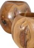 Teak Natural Vases Set Of 2