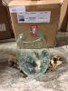 Large Glass Bowl On Wood