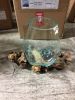 Large Glass Bowl On Wood