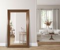 Sterling Mirror With Copper Metal Accent
